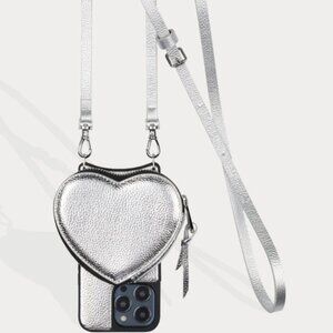 Bandolier Crossbody Phone Case + Heart Wallet